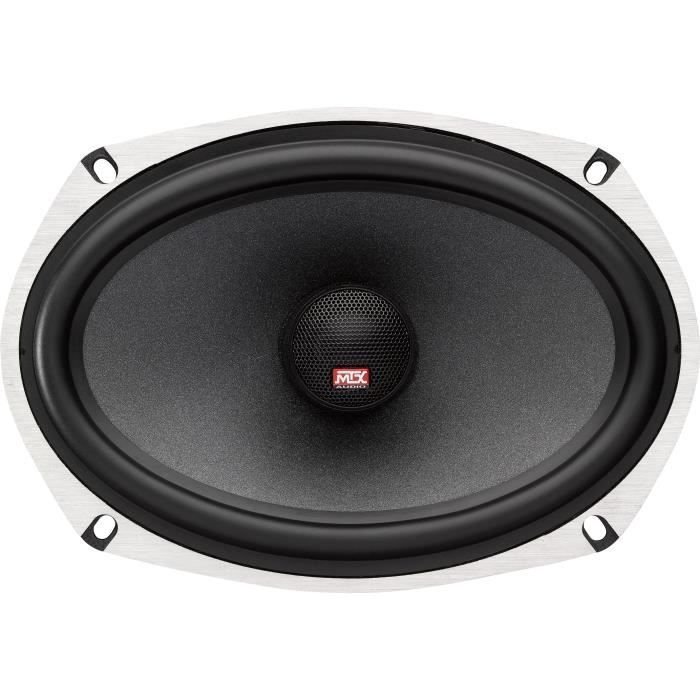 MTX TX669C 6x9" 2-Way Coaxial Car Speakers, 120W RMS, 4 Aluminum Drivers 15x23cm