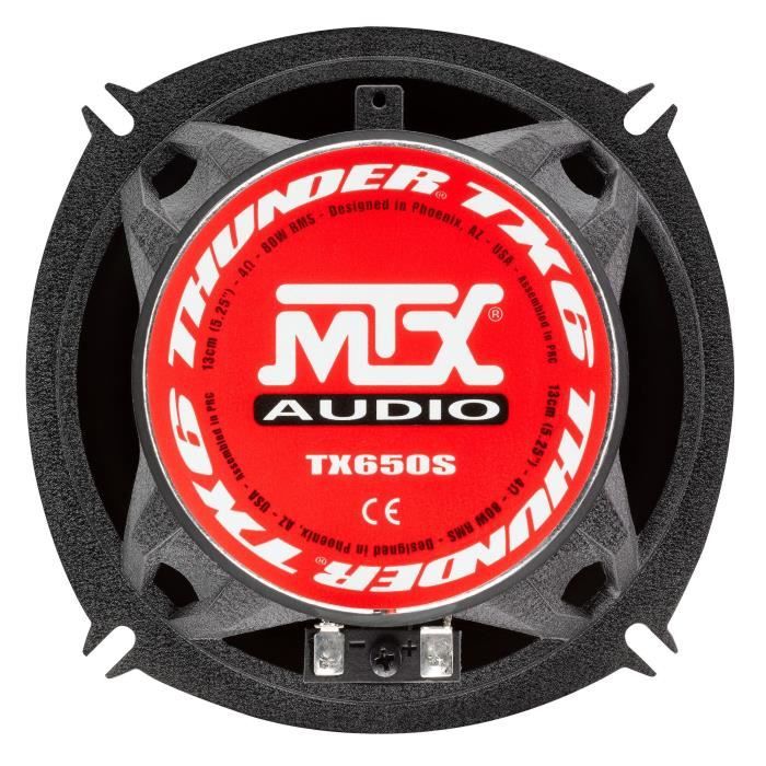 MTX AUDIO 2-Way Set - 13 cm - 4Ω - 80 Wrms - Aluminum Chassis