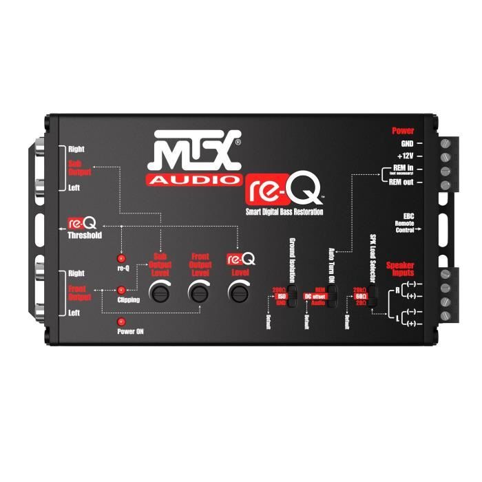 MTX AUDIO High-End Processor High-Level Inputs to RCA Outputs - re-Q