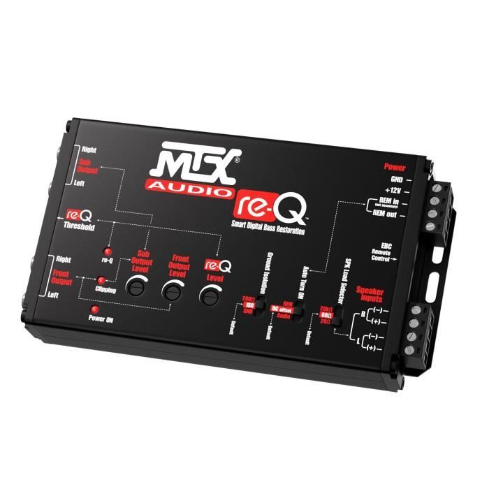MTX AUDIO High-End Processor High-Level Inputs to RCA Outputs - re-Q
