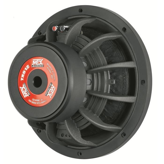MTX TX612 Car Subwoofer - 30 cm 800W RMS 2Ω - Aluminum Chassis
