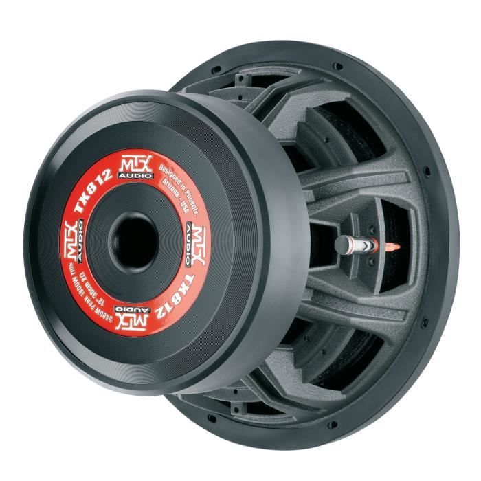 MTX TX812 High-End Car Subwoofer - 30 cm 1800W RMS - Aluminum Chassis