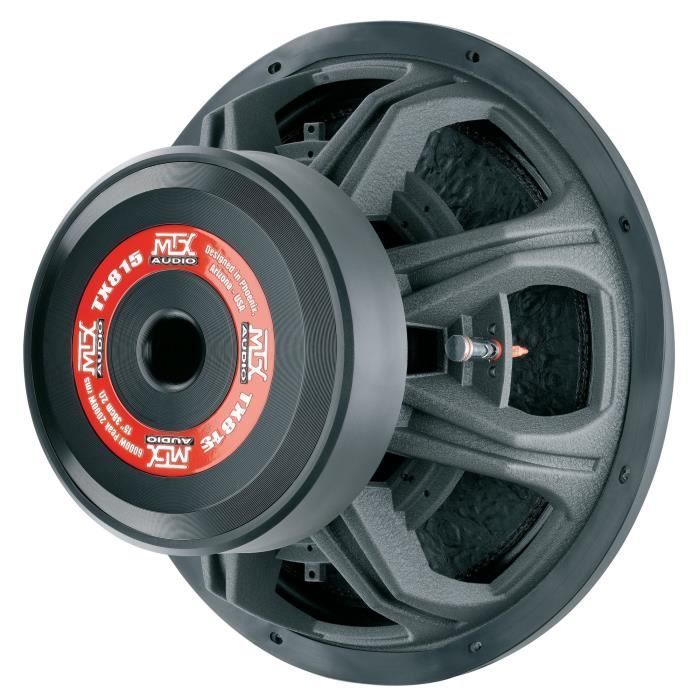 MTX TX815 High-End Car Subwoofer - 38 cm 2000W RMS - Aluminum Chassis