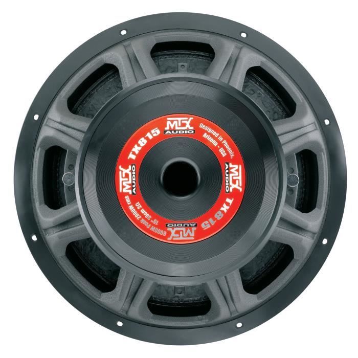 MTX TX815 High-End Car Subwoofer - 38 cm 2000W RMS - Aluminum Chassis