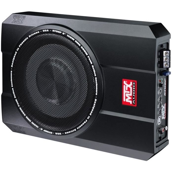 MTX RTU8P Powered Subwoofer - 20 cm 150W RMS - EBC Remote Control