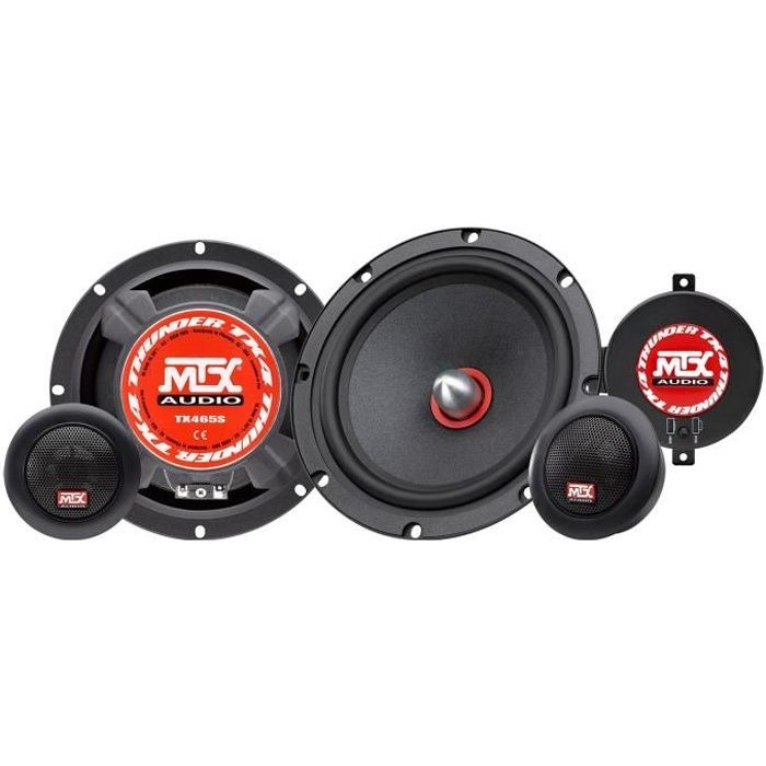 MTX TX465S 2-Way Car Speaker Kit 16.5 cm 80W RMS 4 Neodymium Tweeters