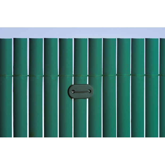 NATURAL Double-sided PVC Reed Fencing - 10 mm - Green - 3 x 1 m