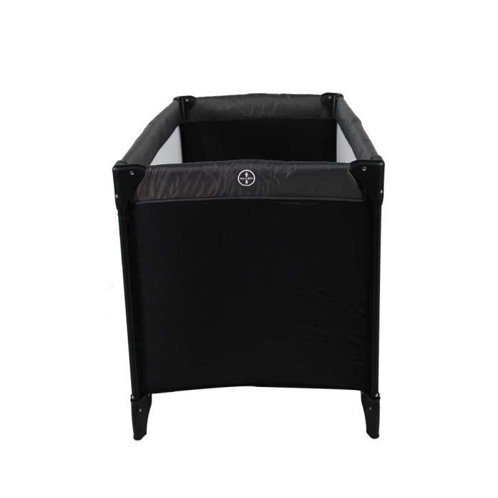 NANIA SODA Travel Cot - Black/Grey - Up to 15 kg