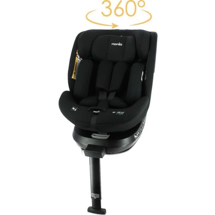 NANIA SPIRIT Isofix Car Seat - R 129 - Group 0/1/2/3 - 0-10 Years - 40-150 cm - Adjustable Headrest - Reclining - Swivel