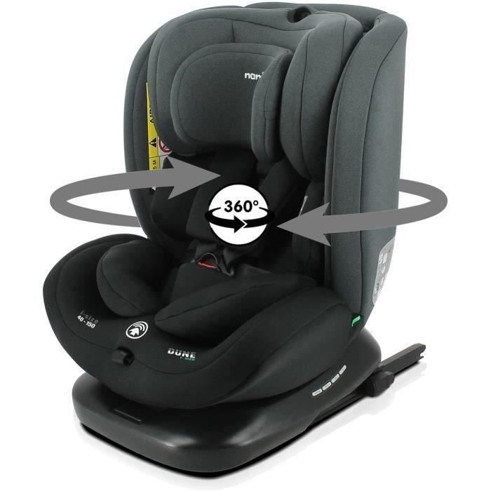 NANIA DUNE Isofix Car Seat - R 129 - Group 0/1/2/3 - 0-10 Years - 40-150 cm - Adjustable Headrest - Reclining - Swivel
