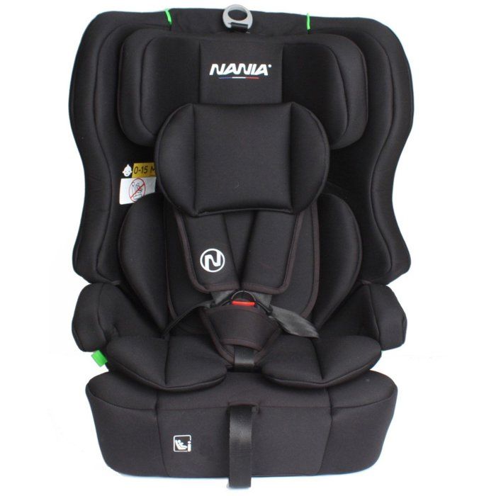 NANIA RIO Car Seat - I-Size - Group 1/2/3 - 76-150 cm - Reducer - Black