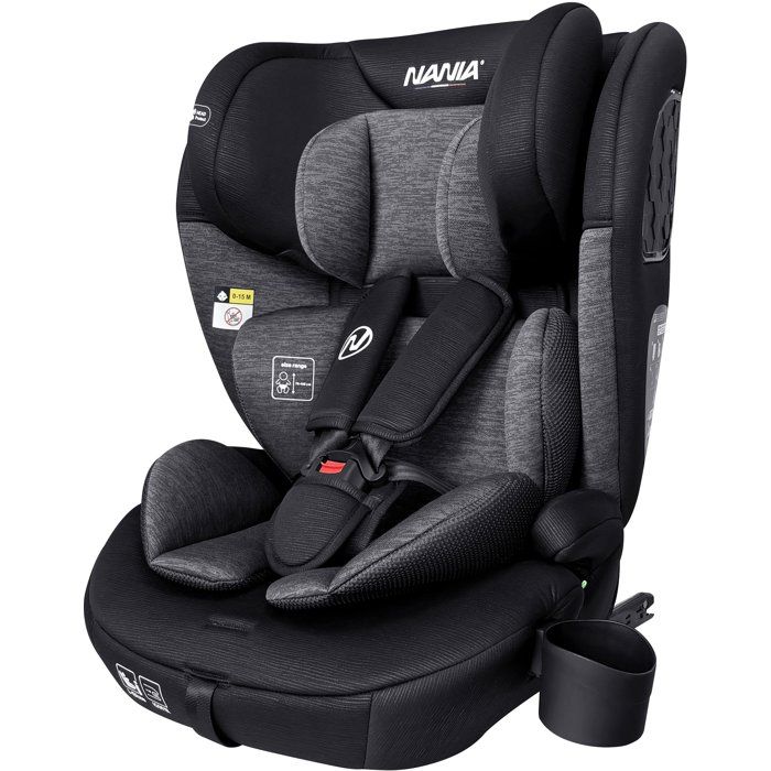 NANIA Milano Isofix Car Seat - Group 1/2/3 - i-Size - Black