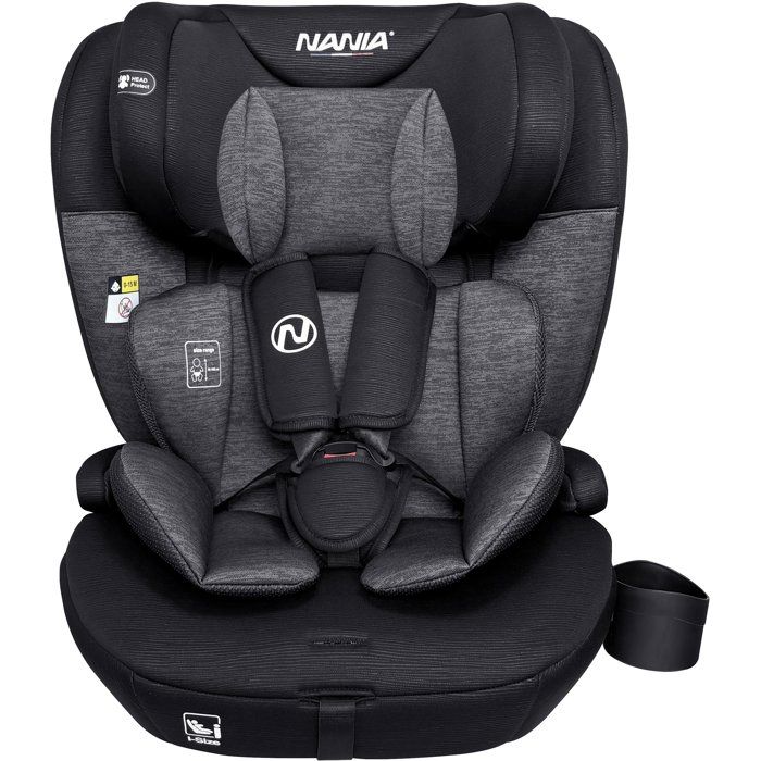 NANIA Milano Isofix Car Seat - Group 1/2/3 - i-Size - Black