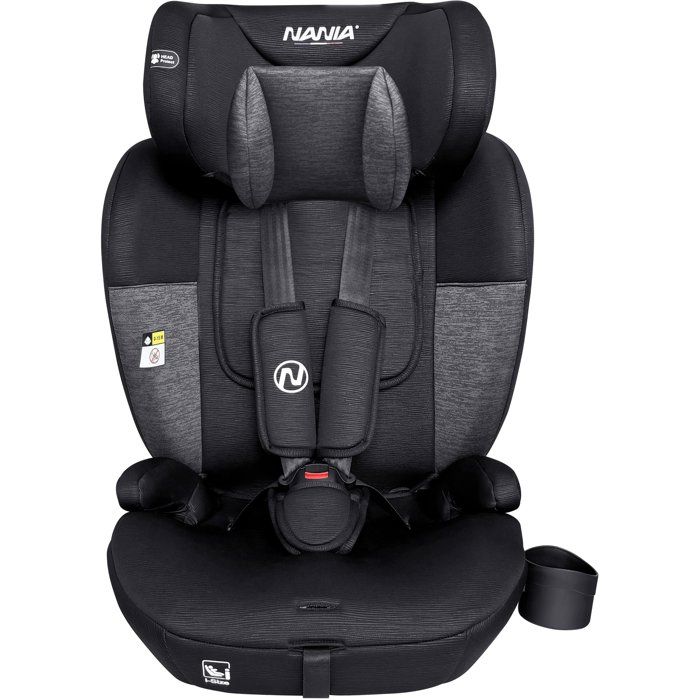NANIA Torino Belted Car Seat - Group 1/2/3 - i-Size - Black