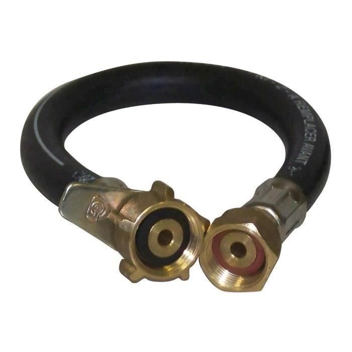 Flexible Pigtail Hose NF Certified for Domestic Butane-Propane Installation, Length 35 cm