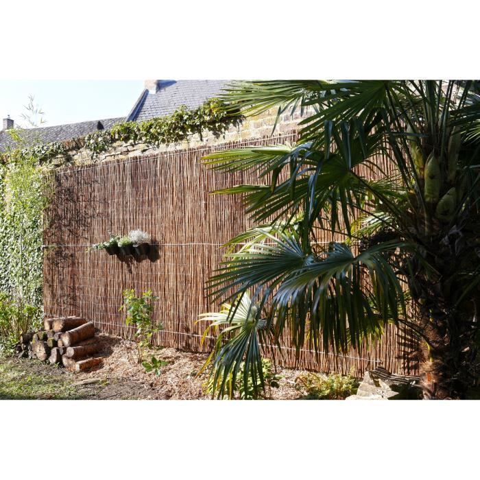 NATURE Reed Screen - Fine Willow Bundles - 1 x 3 m - Opaque 4/5