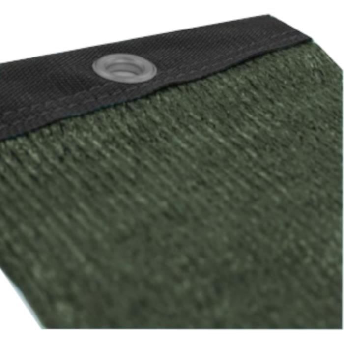 NATURE Privacy Screen - 1 x 3 m - 5/5 Opacity - HDPE 350 g/m² - Khaki Green