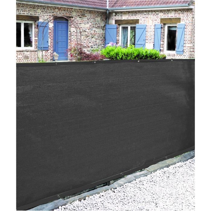 NATURE Privacy Screen - 1 x 3 m - 5/5 Opacity - HDPE 350 g/m² - Anthracite