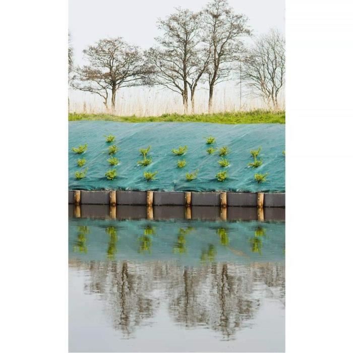 Green Landscape Weed Control Fabric, 1 x 10 m, UV-Treated, 100 g/m² - Weed-Resistant Ground Cover