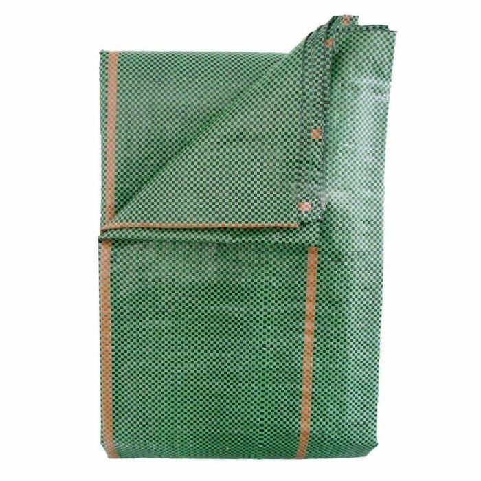Green landscape weed control fabric, 3.30 x 5 m, UV-treated, 100 g/m² - Weed-resistant ground cover