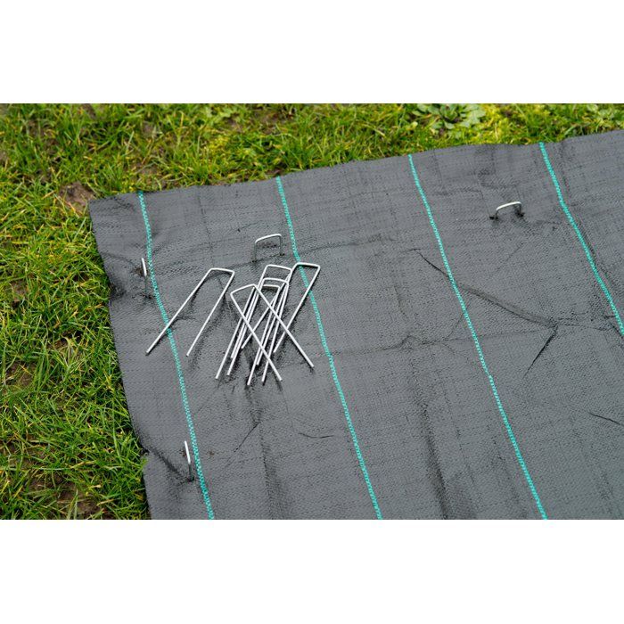Metal Staples - NATURE - Canvas & Mulch Felt - 14x3 cm - Pack of 10