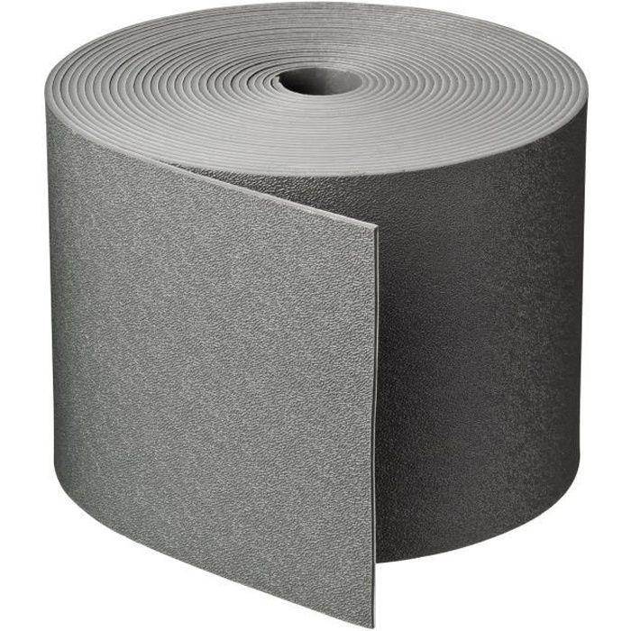 NATURE Garden Edging - 3 mm Thick - 15 cm High x 10 m Long - Grey