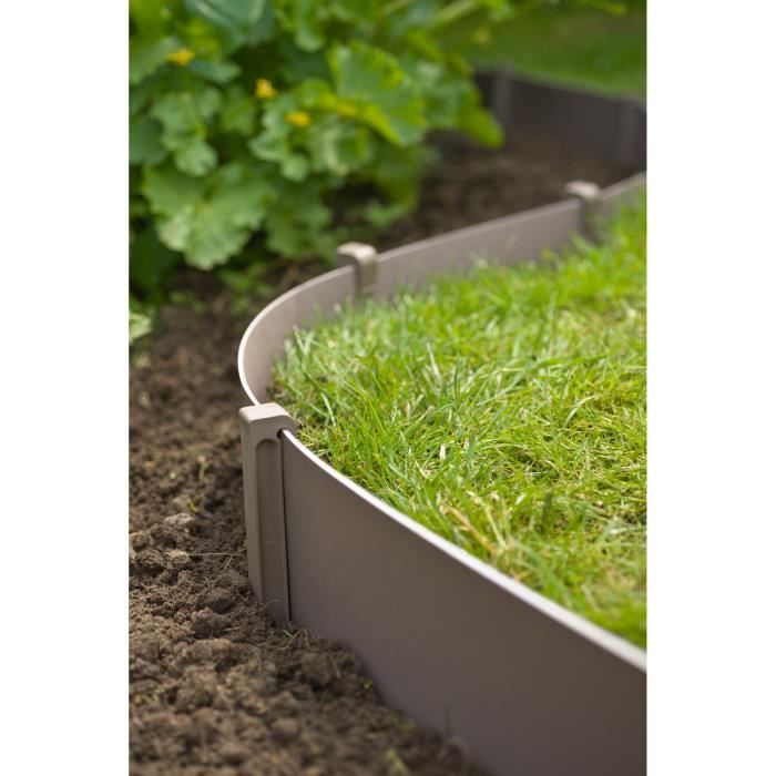 NATURE Garden Edging Anchors - H26.7 x 1.9 x 1.8 cm - Taupe Beige