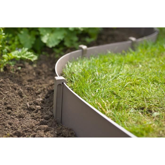 NATURE Garden Edging Anchors - H26.7 x 1.9 x 1.8 cm - Taupe Beige