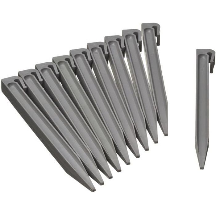 NATURE Garden Edging Anchors - H26.7 x 1.9 x 1.8 cm - Grey