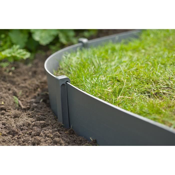 NATURE Garden Edging Anchors - H26.7 x 1.9 x 1.8 cm - Grey
