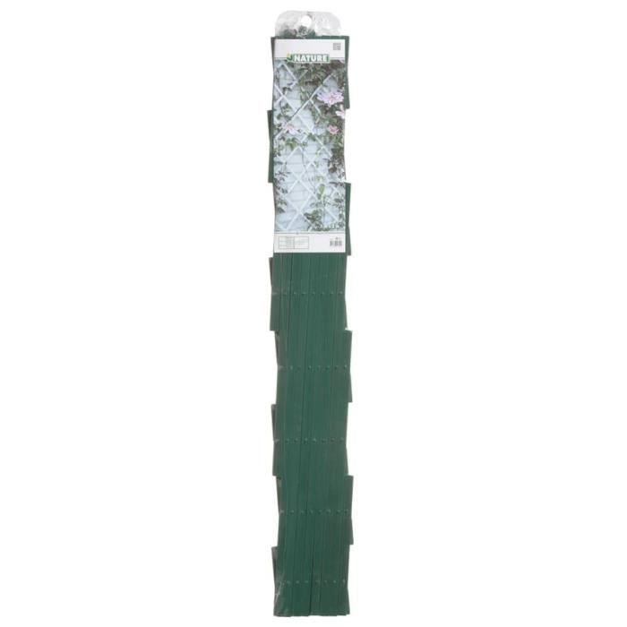 Nature Green Plastic Expandable Trellis 100x200 cm 23x7 mm Profile 100x200cm