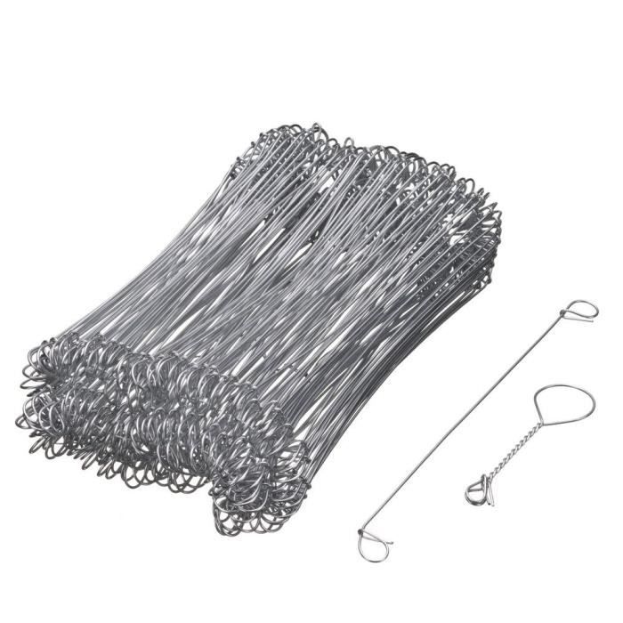 NATURE Pack of 200 Galvanized Steel Loop Ties for Wire Twister L16