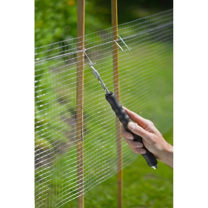 NATURE Pack of 200 Galvanized Steel Loop Ties for Wire Twister L16