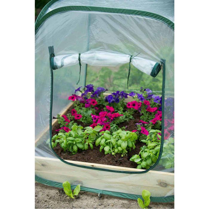 NATURE Pop-Up Garden Greenhouse 100x100x100 cm - UV-Resistant PE