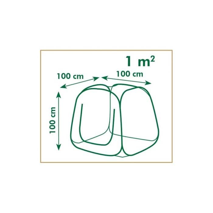 NATURE Pop-Up Garden Greenhouse 100x100x100 cm - UV-Resistant PE