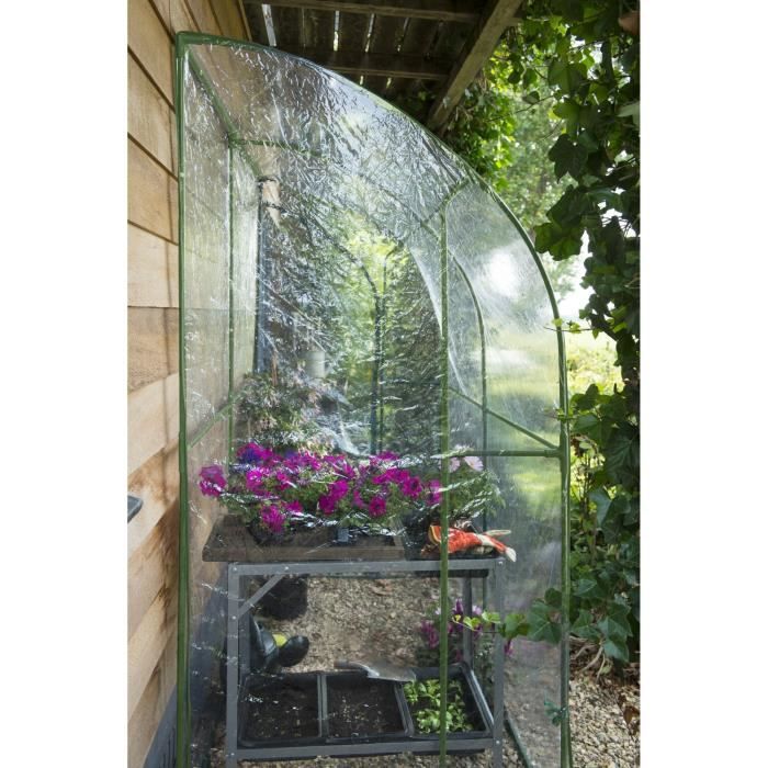 NATURE Garden Greenhouse H215 x W200 x D100 - Green Aluminum Frame