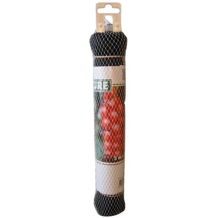 Primo 5x2m anti-bird netting in 12gr/m² black polyethylene knitted mesh