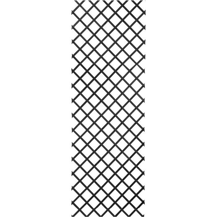 NATURE Expandable Trellis - Wood - 150 x 50 cm - Anthracite - With Fixing Kit
