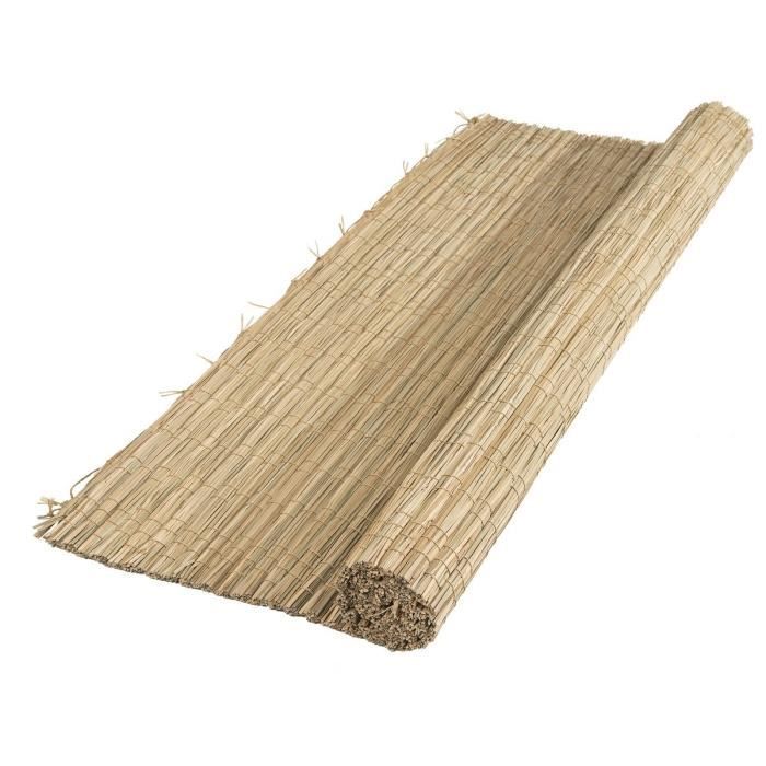 Natural Carex Reed Screen - 100% Opaque - 1 x 3 m - 6/7 mm Thick - Natural 1x3m