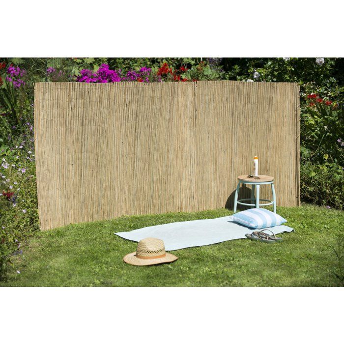 NATURAL Carex Reed Fencing - 1.2 x 3 m - 7 mm Thick