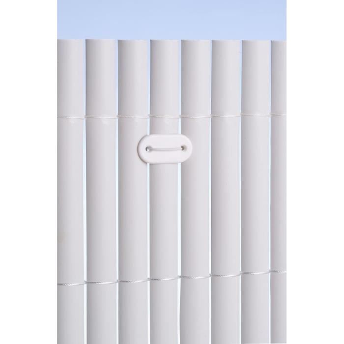 NATURE Set of 26 Mesh Fasteners - White - Includes 14 cm Plastic-Coated Wire