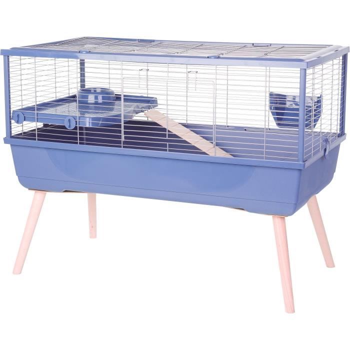 ZOLUX Elevated Wire Cage for Guinea Pigs Neolife - 99 x 54 x 79 cm - Blue