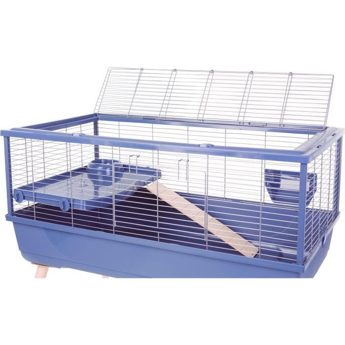 ZOLUX Elevated Wire Cage for Guinea Pigs Neolife - 99 x 54 x 79 cm - Blue