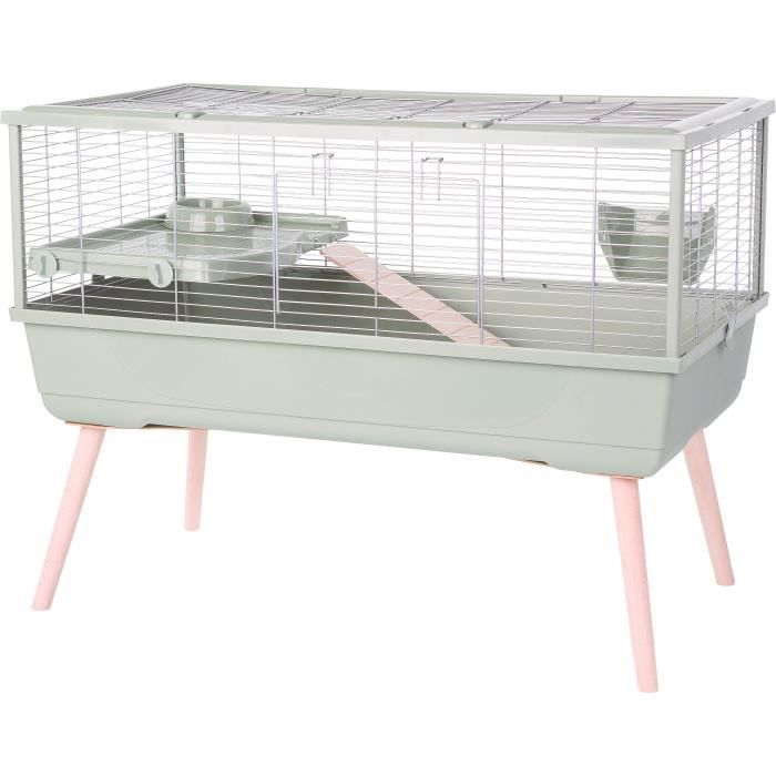 ZOLUX Elevated Wire Cage for Guinea Pigs Neolife - 99 x 54 x 79 cm - Green