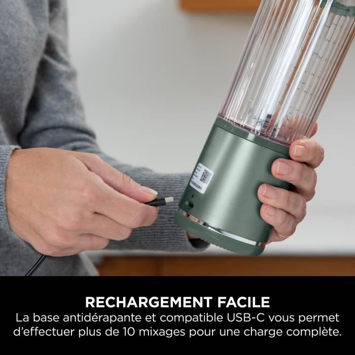 NINJA Blast Cordless Portable Blender - BC151EUEM - Forest Green