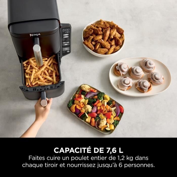 NINJA Air Fryer - Double Stack - 7.6 L - 6 Cooking Programs - SL300EU