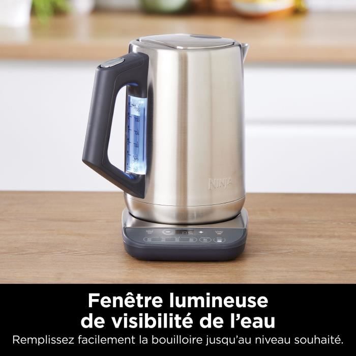 NINJA Kettle - 1.7 L - 3000 W - Adjustable Temperature - Stainless Steel - KT201EU