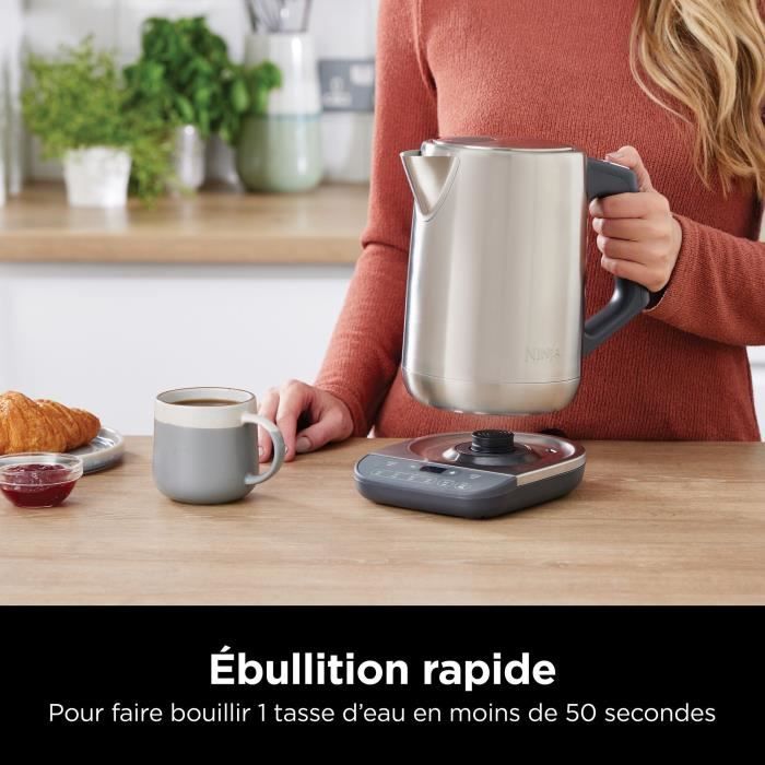 NINJA Kettle - 1.7 L - 3000 W - Adjustable Temperature - Stainless Steel - KT201EU