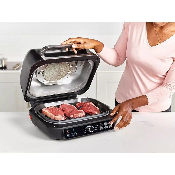 NINJA Grill - Foodi Max Pro AG651EU - 3.8 L Capacity - Silver/Black - 2460W