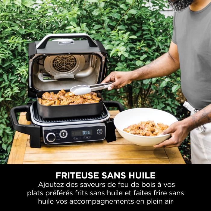 NINJA Electric Barbecue and Smoker - Woodfire OG701EU - 7 Cooking Programs